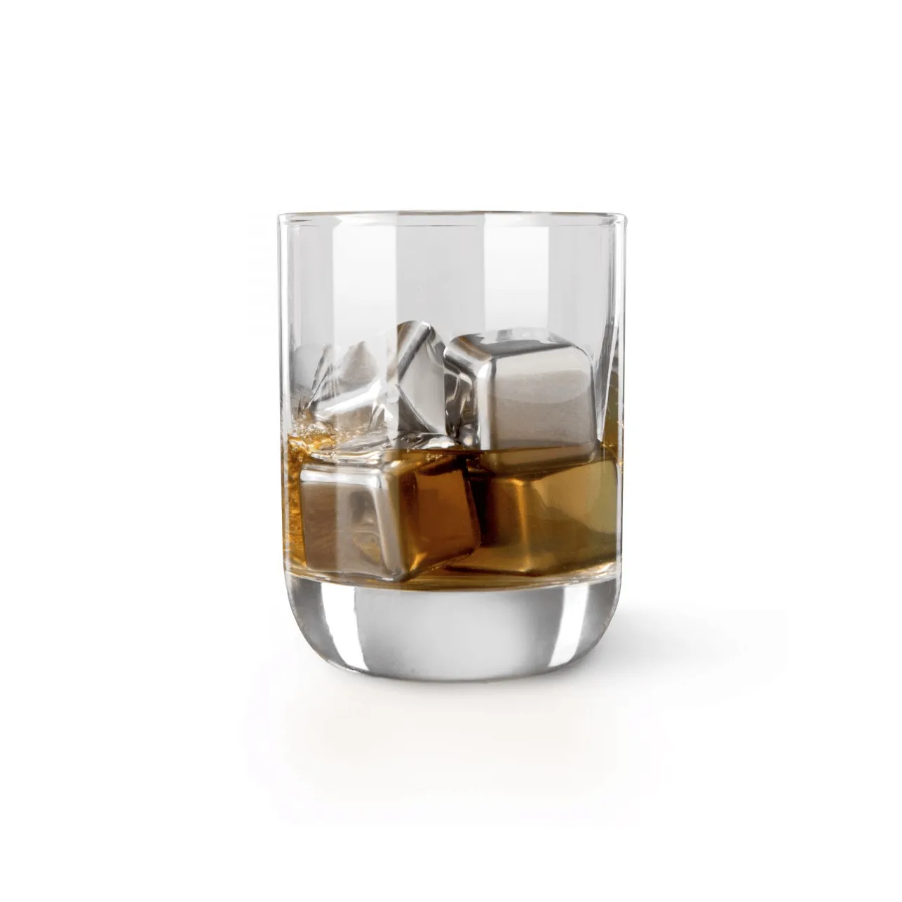 Vacuvin whiskysten, Rustfrit stål, 4-pak Vacuvin