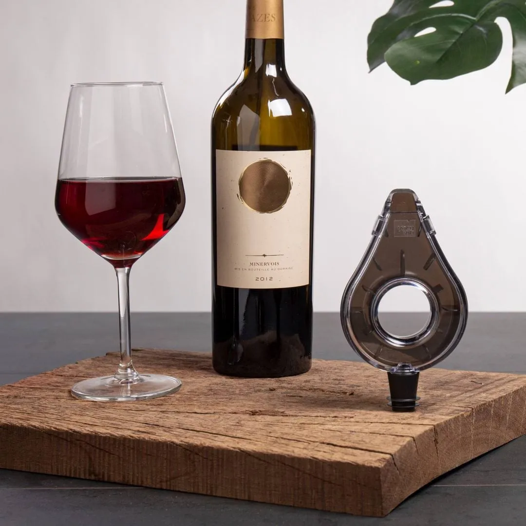 Vacuvin Wine Areator vinlufter, Grå Vacuvin