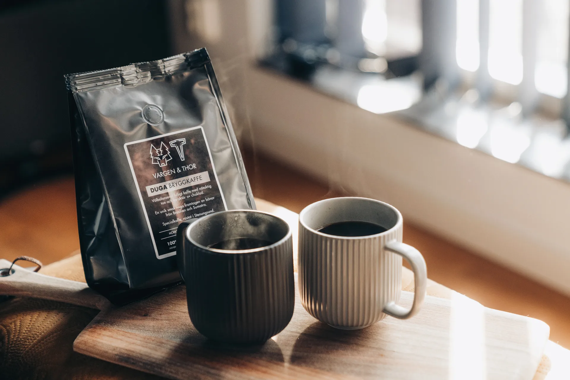 Duga XL krus 35 cl 4-pak, Hvid, sandgrå, antracit, sort Vargen & Thor