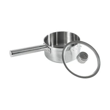 Glima gryde - Rustfrit stål, glaslåg, 1 L - Vargen & Thor