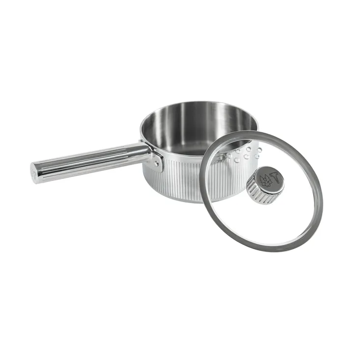 Glima gryde - Rustfrit stål, glaslåg, 1 L - Vargen & Thor