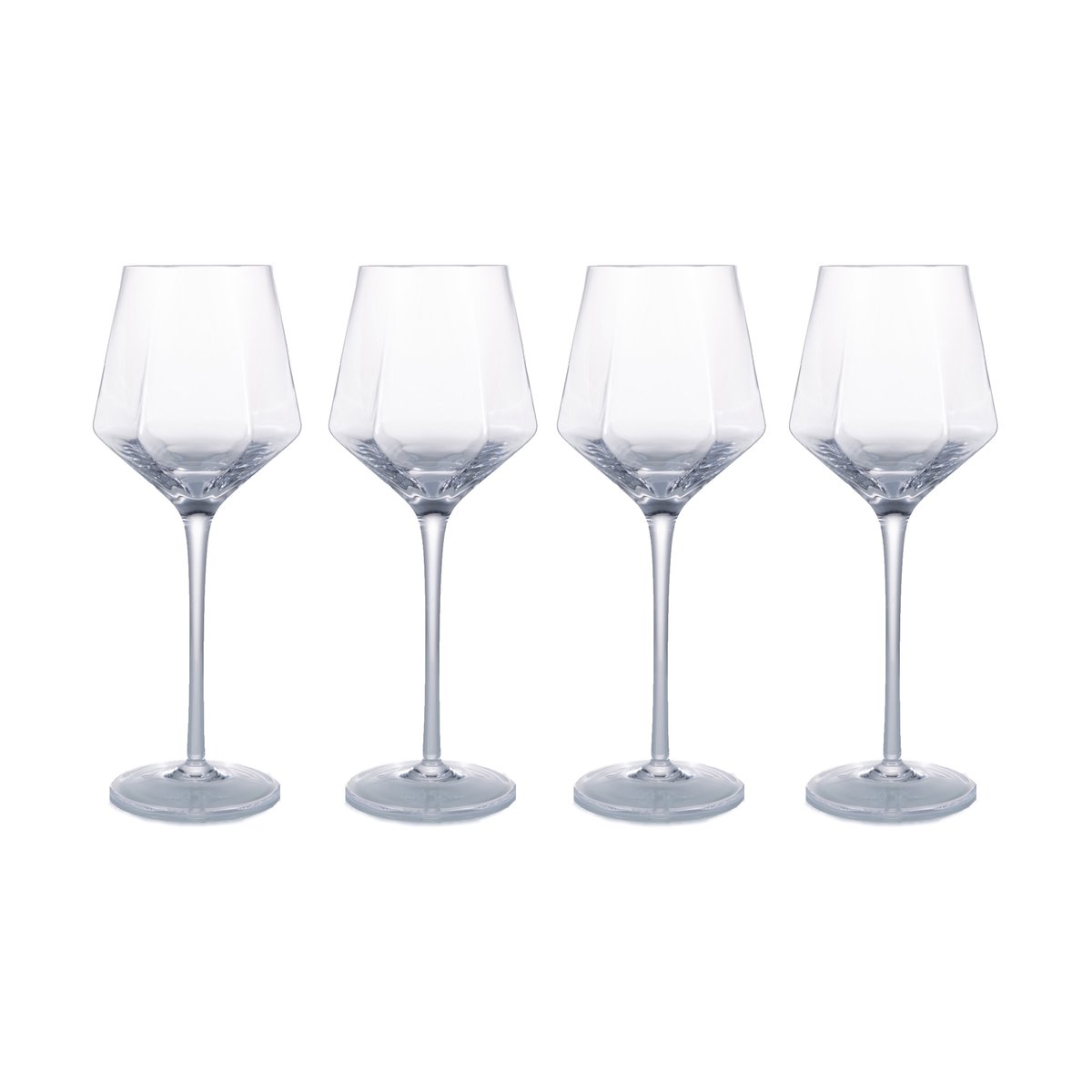 Vargen & Thor HEXA vinglas 35 cl 4-pak Klar | Skandinavisk Design | Vinglas | Gennemsigtig