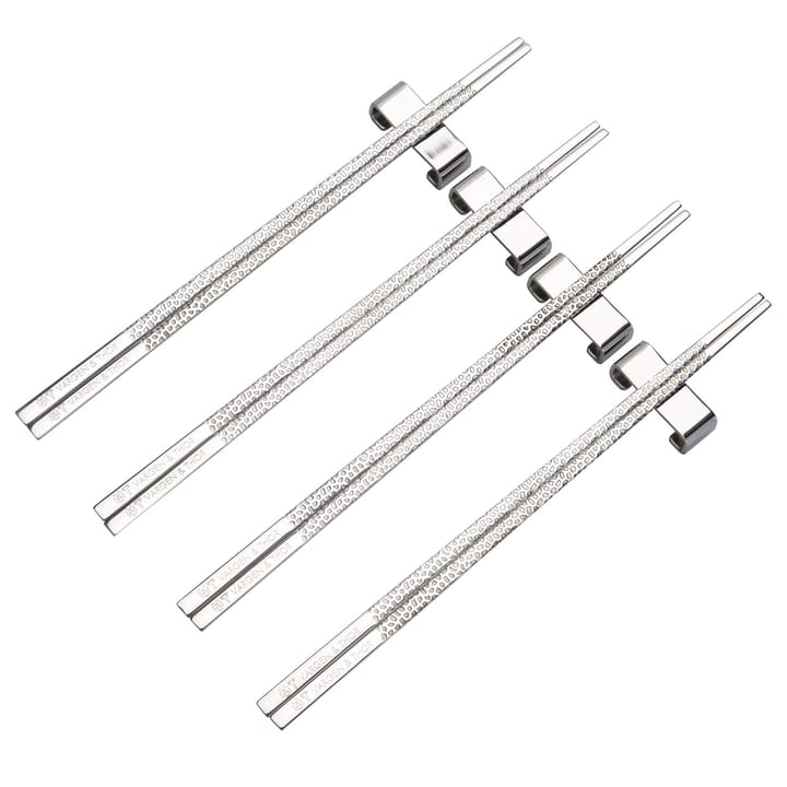 Kito Chopsticks spisepinde 4-pak - Sølv - Vargen & Thor