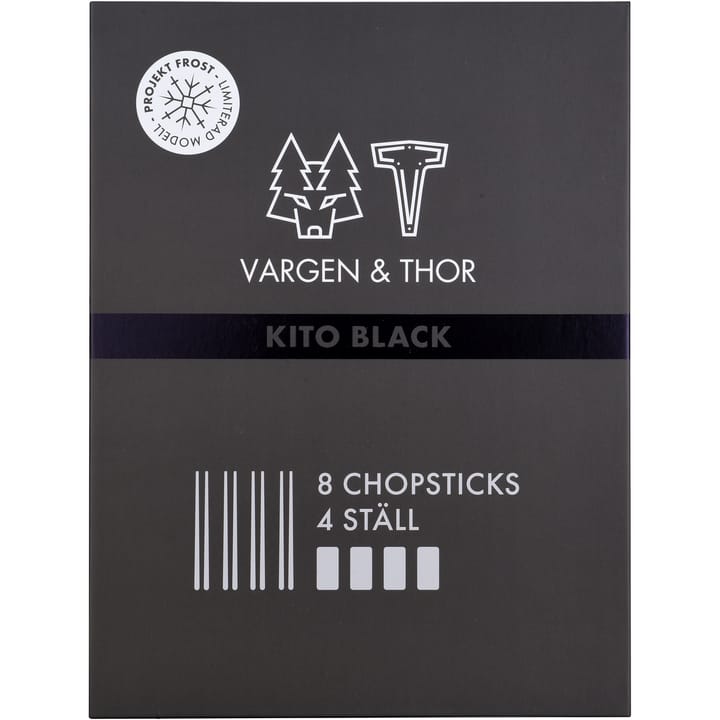 Kito Chopsticks spisepinde 4-pak - Sort - Vargen & Thor