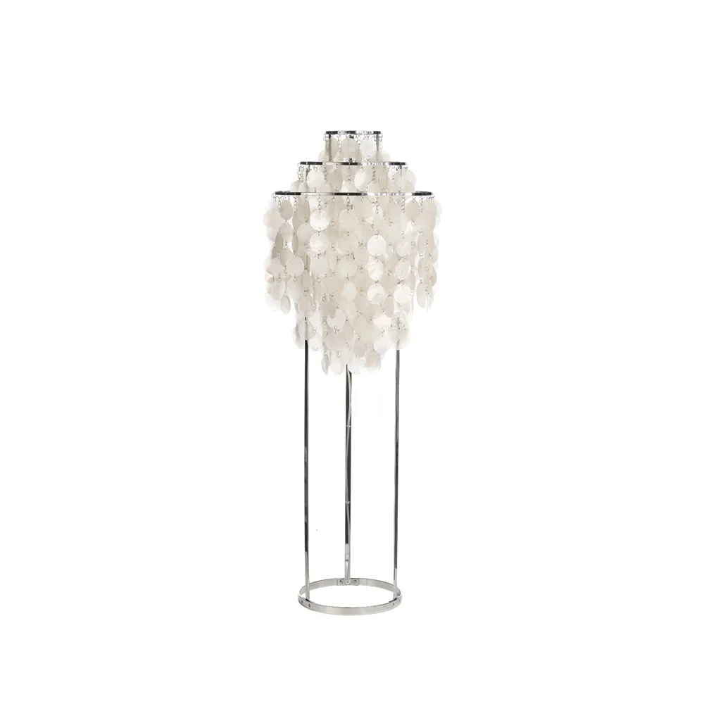 Verpan Fun 1 STM gulvlampe Perlemor, krom