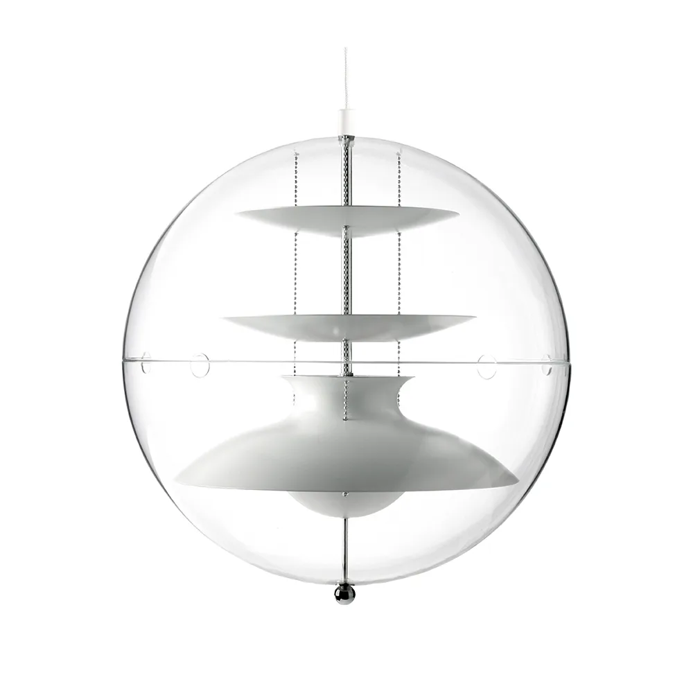 Verpan Panto pendel Hvid, large, transparent akryl