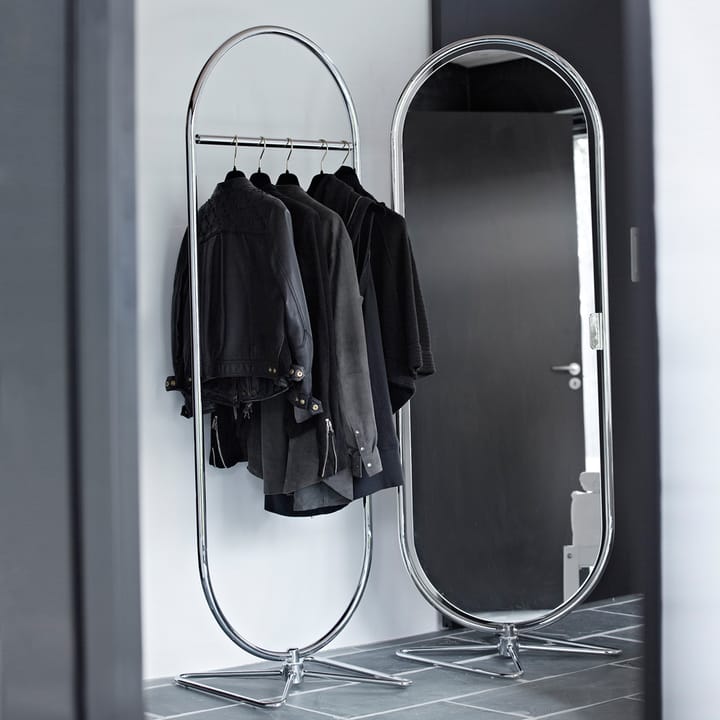 Panton System 123 gulvspejl, Krom Verpan