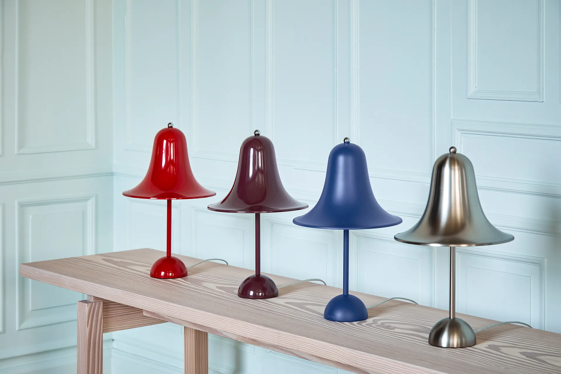 Pantop bordlampe Ø23 cm, Burgundy Verpan