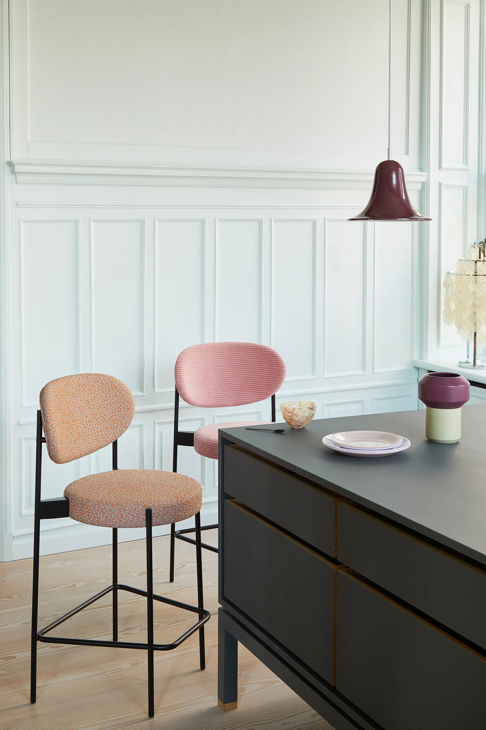 Pantop bordlampe Ø23 cm, Burgundy Verpan