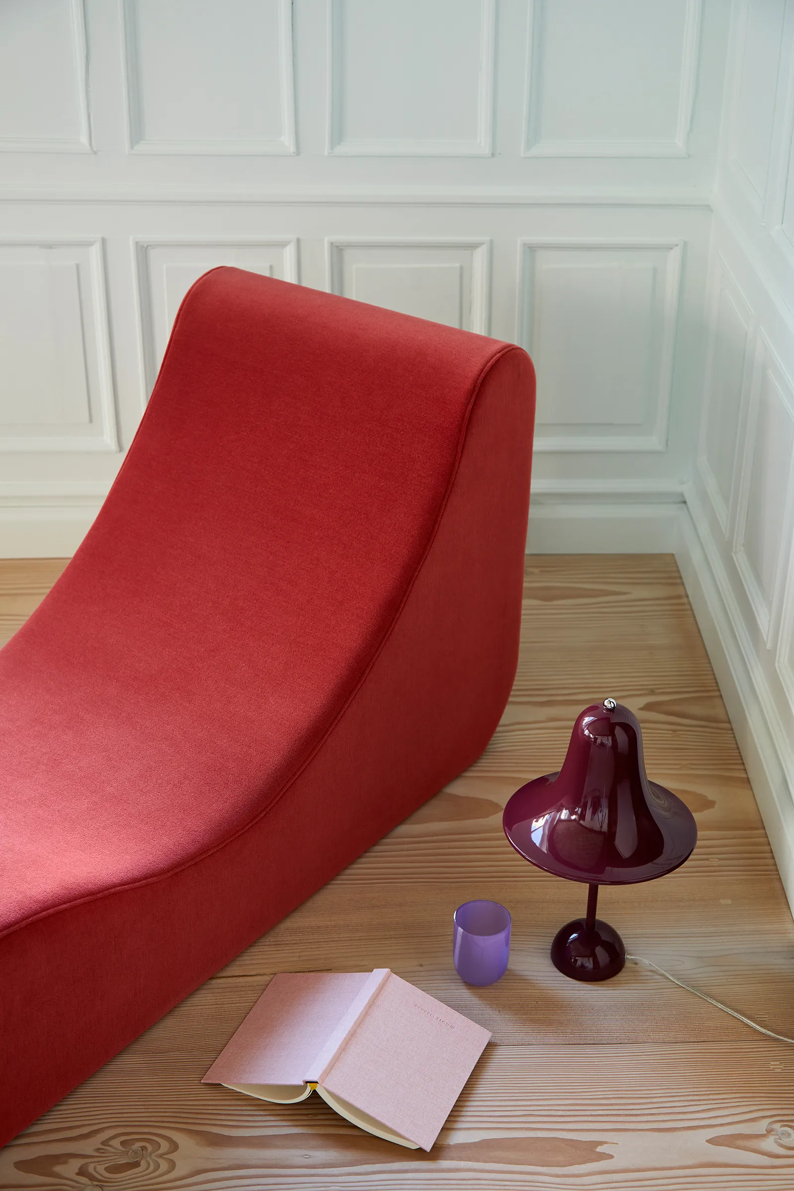 Pantop bordlampe Ø23 cm, Burgundy Verpan