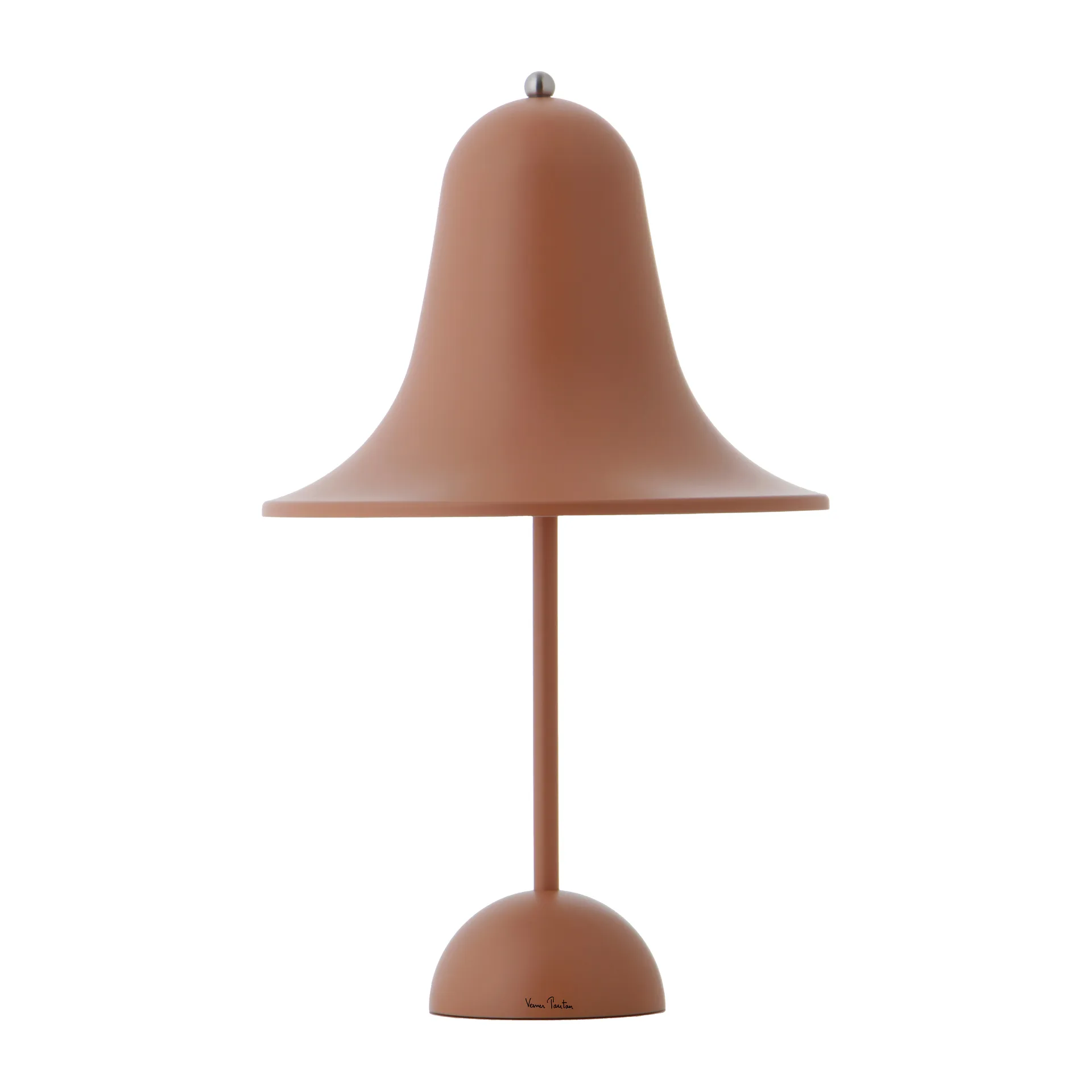 Pantop bærbar bordlampe 30 cm, Mat terracotta Verpan