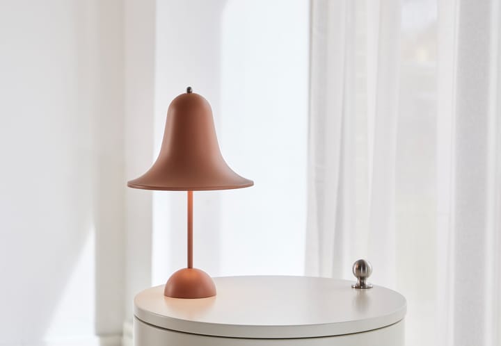 Pantop bærbar bordlampe 30 cm, Mat terracotta Verpan