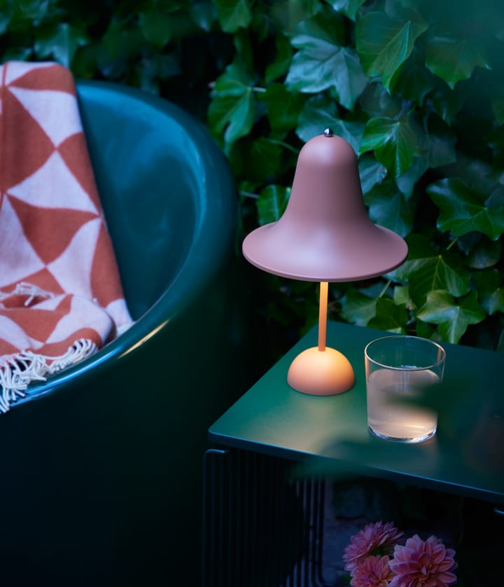 Pantop bærbar bordlampe 30 cm, Mat terracotta Verpan