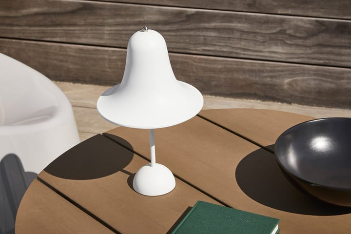 Pantop bærbar bordlampe 30 cm, Matt White Verpan