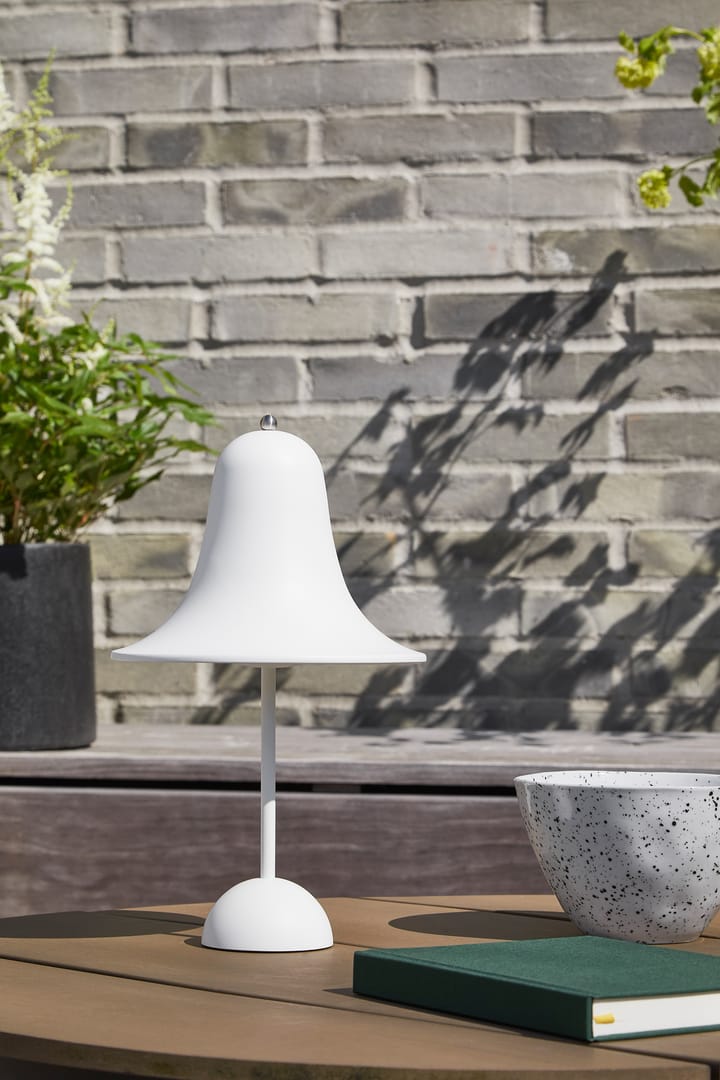 Pantop bærbar bordlampe 30 cm, Matt White Verpan