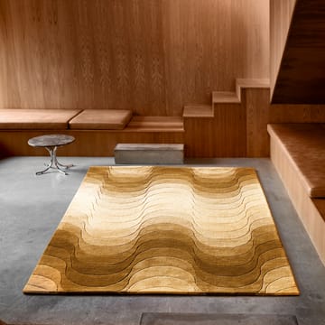 Wave tæppe 170x240 cm - Gul - Verpan
