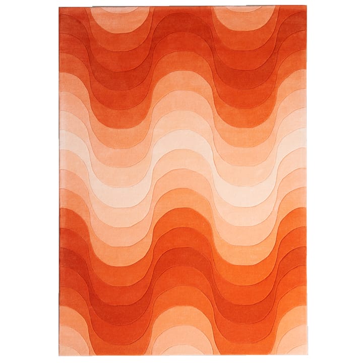 Wave tæppe 170x240 cm - Orange - Verpan