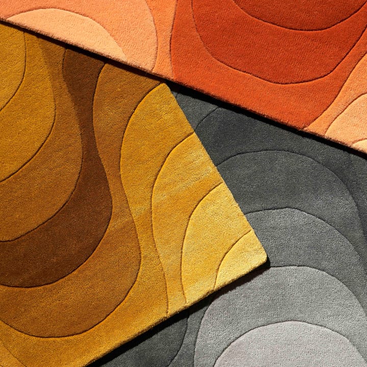 Wave tæppe 170x240 cm, Orange Verpan