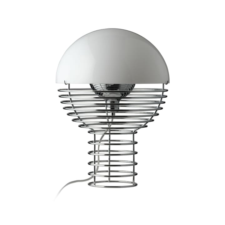 Wire bordlampe Ø30 cm - Chrome/White - Verpan