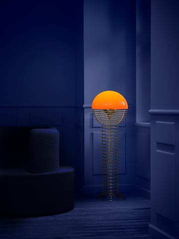 Wire gulvlampe - Chrome/Orange - Verpan