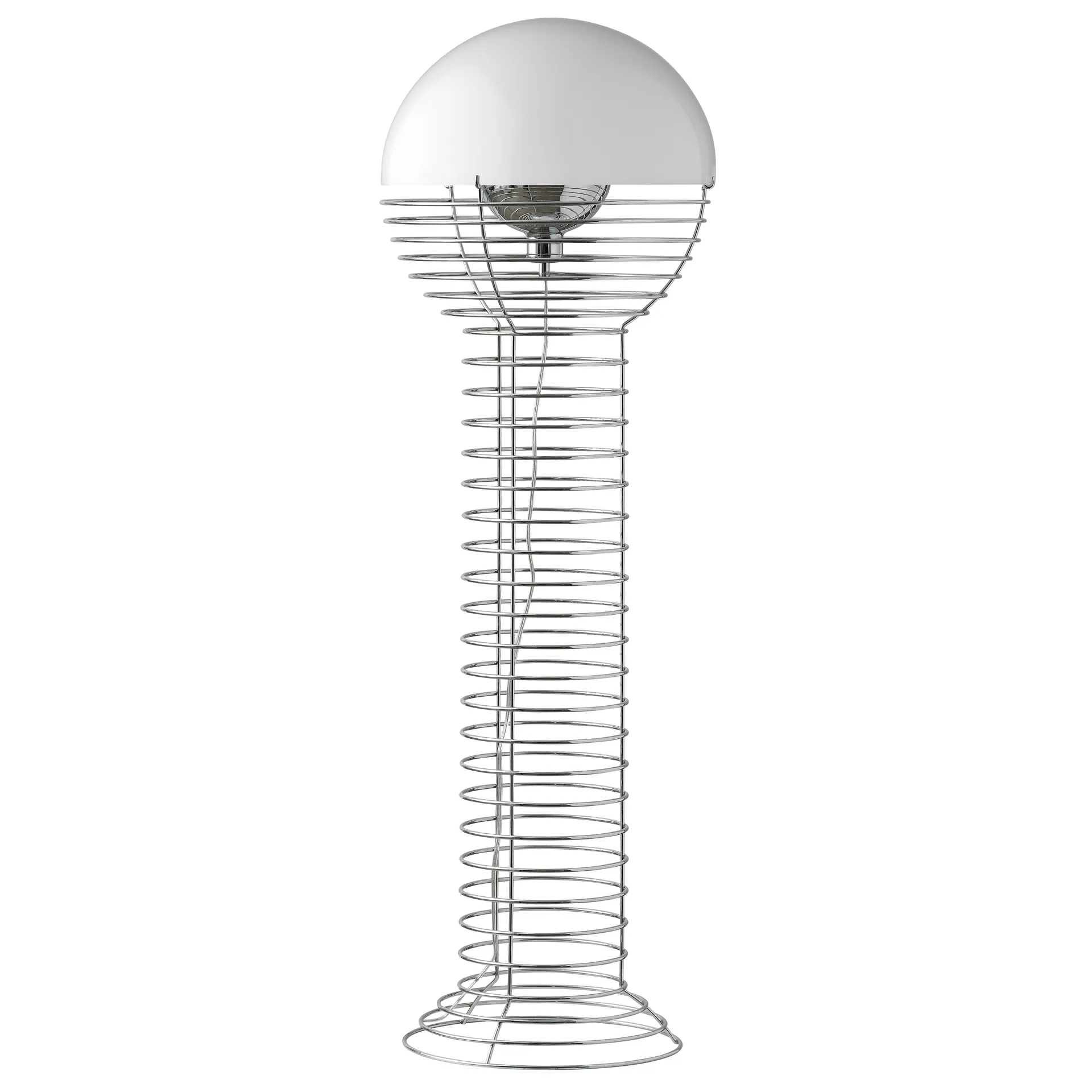 Wire gulvlampe, Hvid Verpan