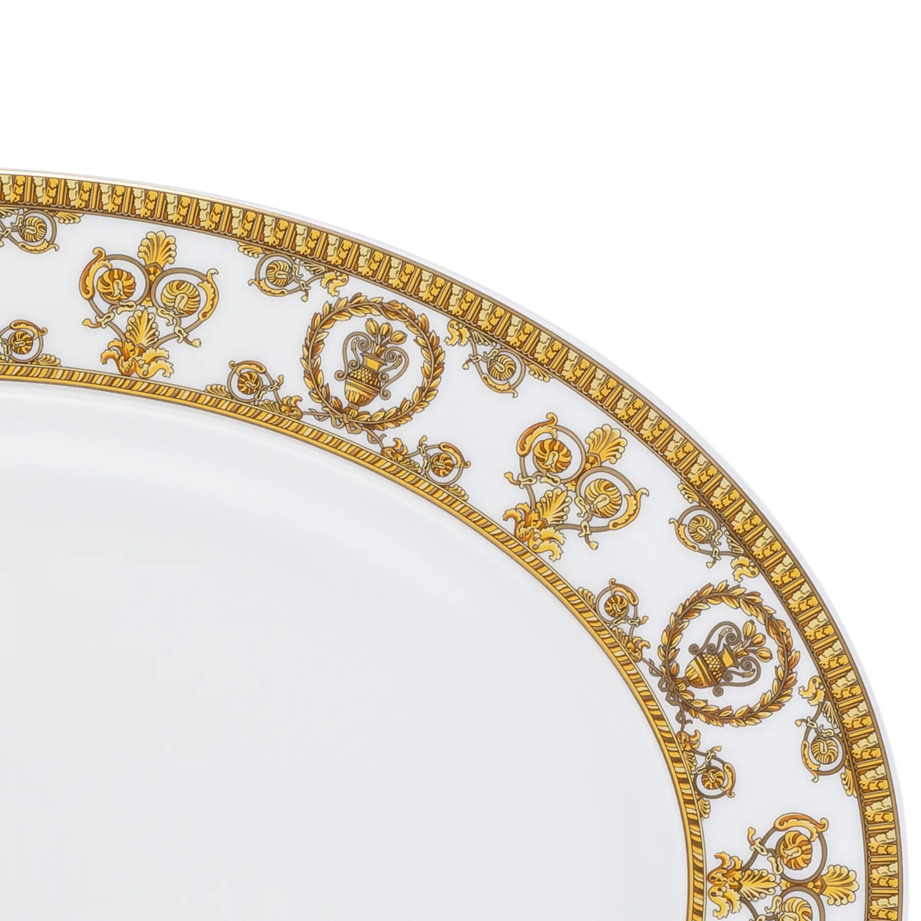 Versace I love Baroque serveringsfad, Bianco Versace