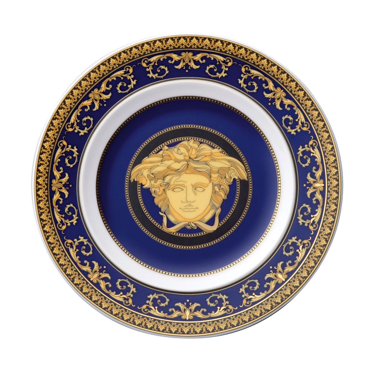 Versace Medusa Blue asiet 18 cm | Skandinavisk Design | Assietter | Blå