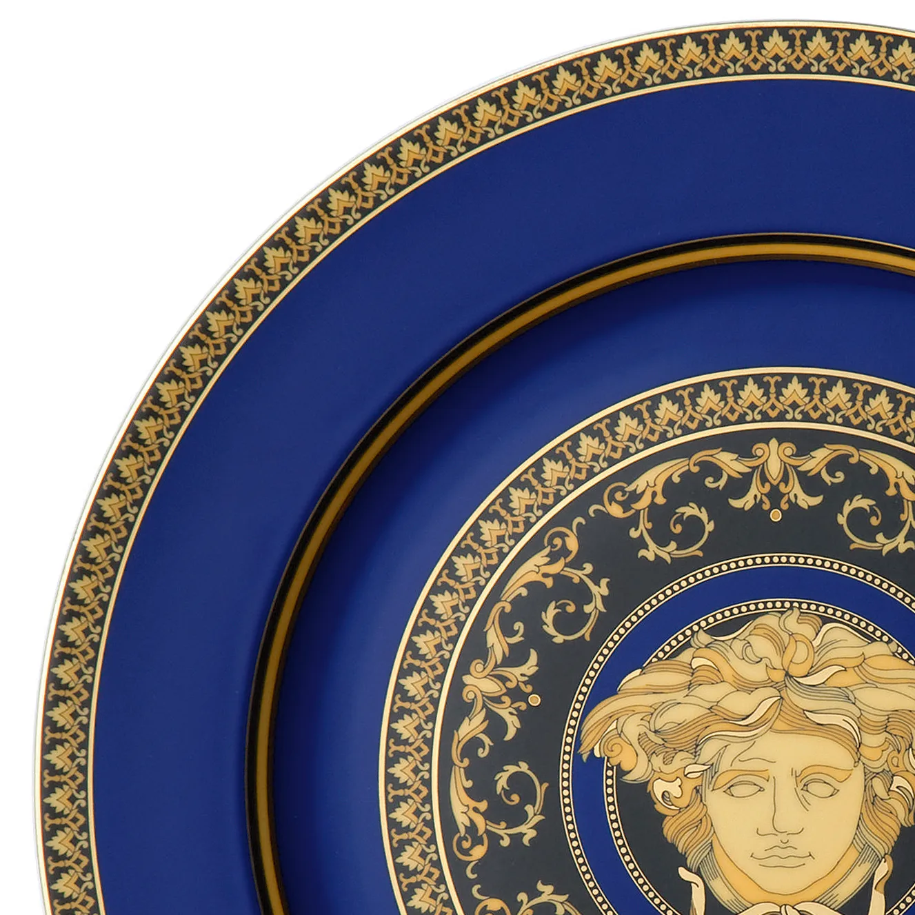 Versace Medusa Blue dækketallerken, 33 cm Versace
