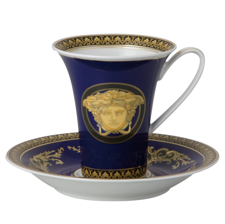 Versace Medusa Blue kop med underkop - Sæt - Versace