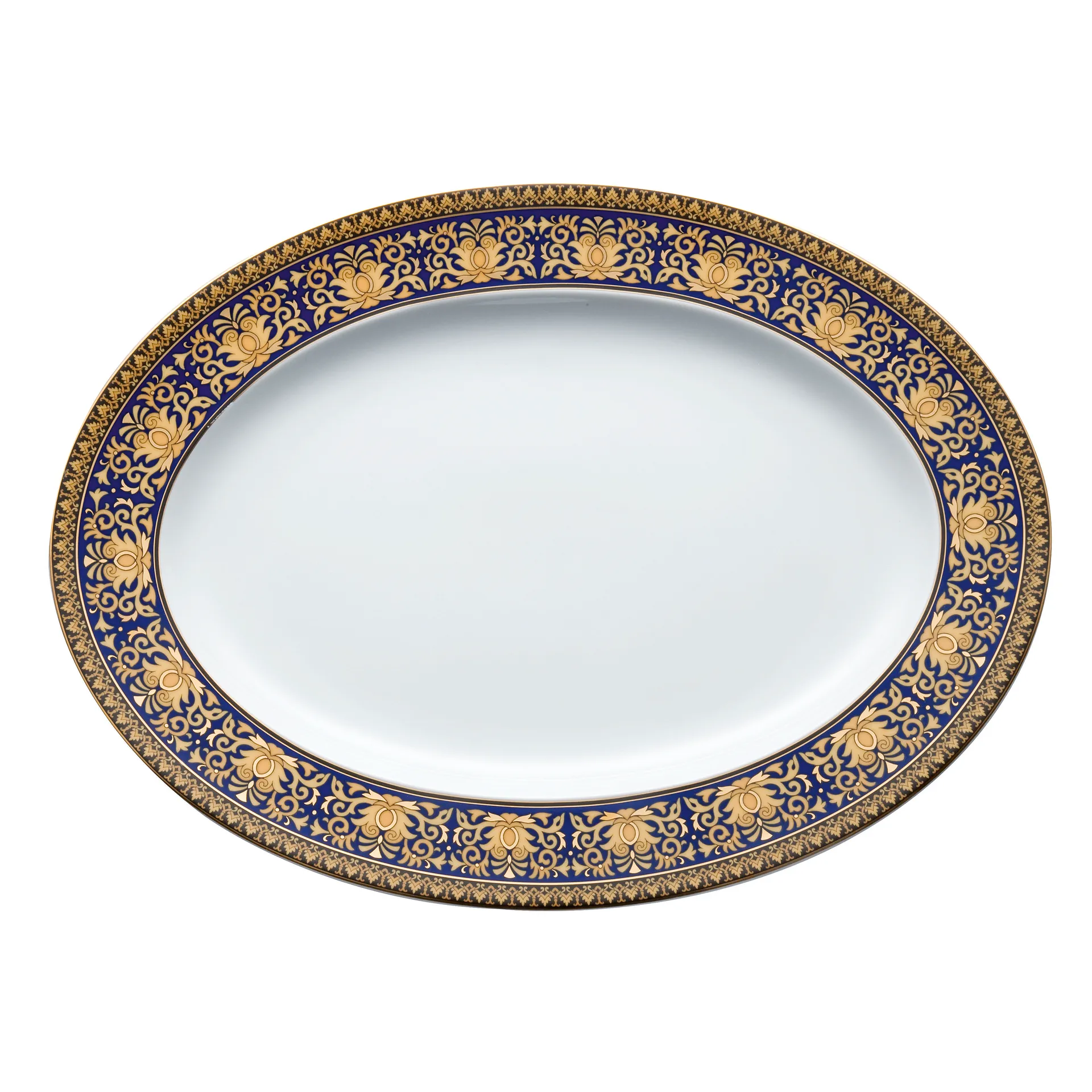 Versace Medusa Blue serveringsfad, 34 cm Versace