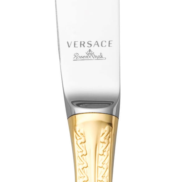 Versace Medusa bordkniv guldbelagt, 22,5 cm Versace