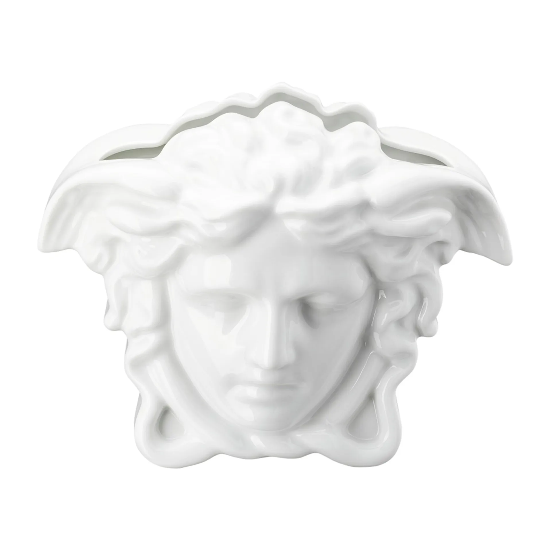 Versace Medusa Grande vase 21 cm, Hvid Versace