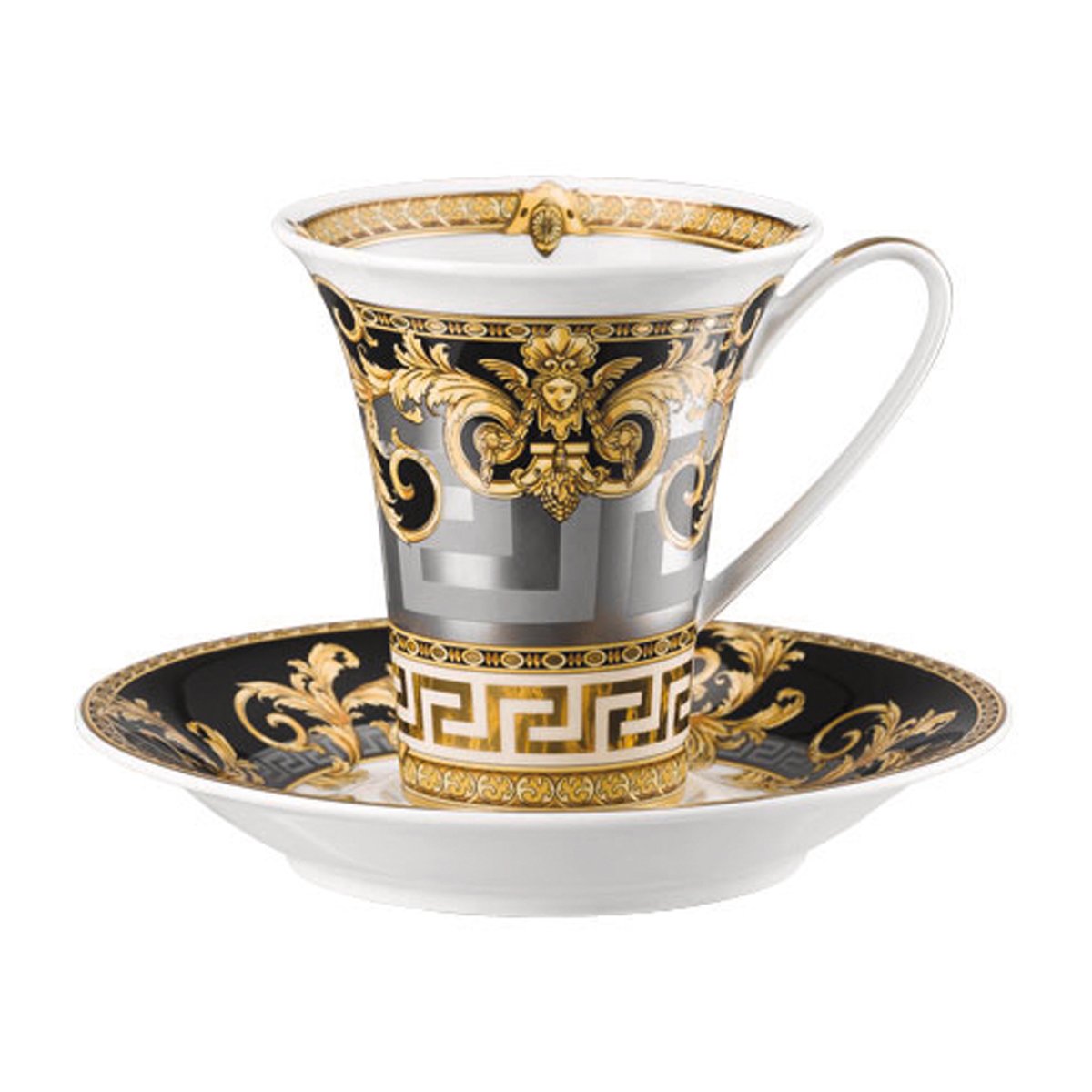 Versace Prestige Gala kaffekop med underkop 18 cl | Skandinavisk Design | Kaffekopper | Flerfarvet