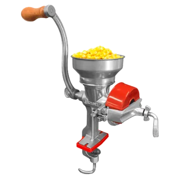 Manuel Kværn støbejern - Stål-rød - Victoria