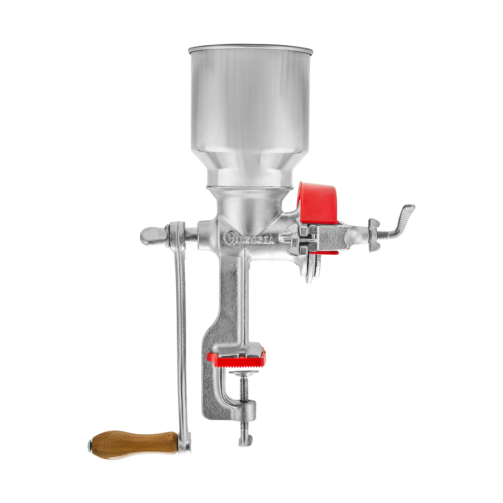 Manuel Kværn støbejern, Stål-rød Victoria