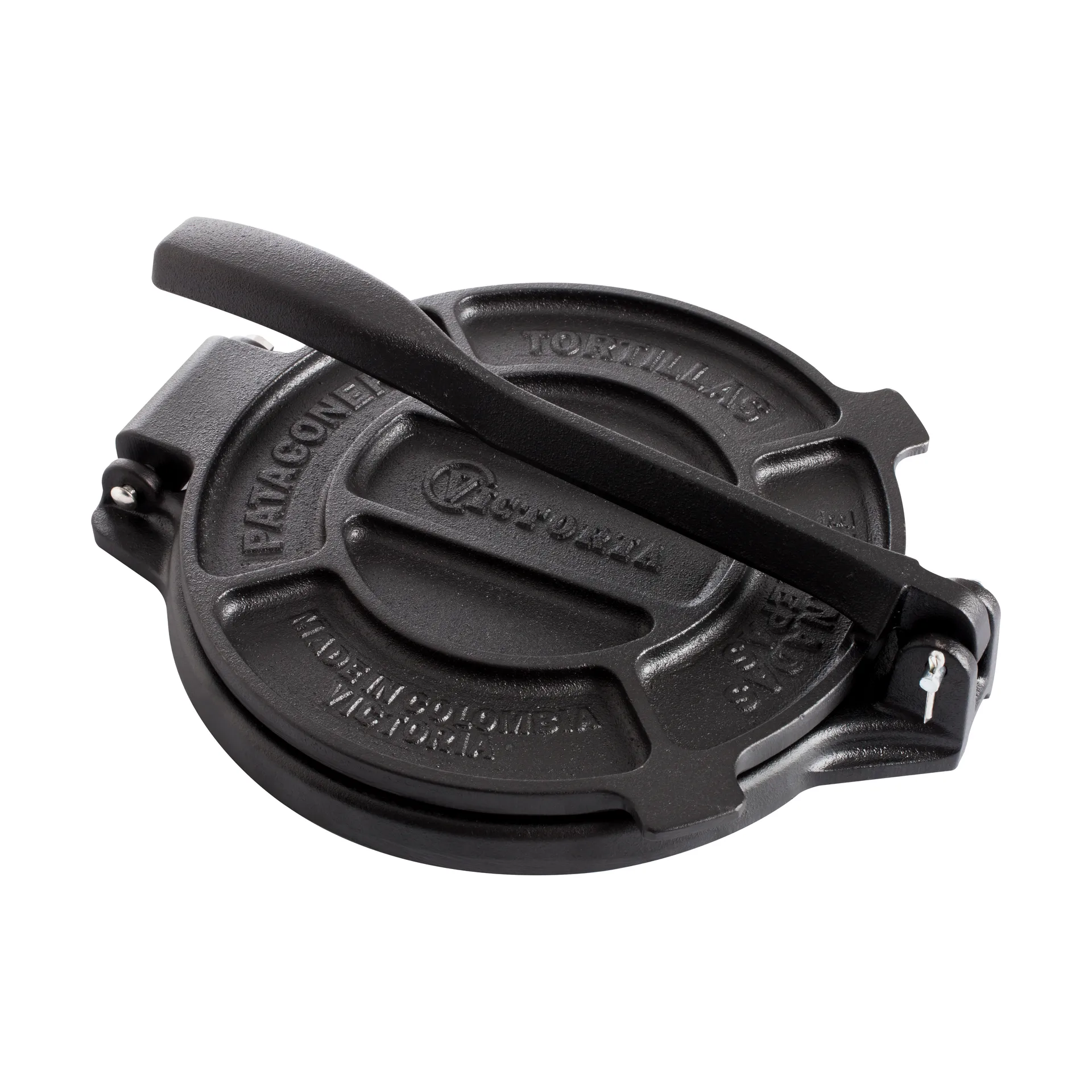 Tortillapresse støbejern 20 cm, Sort Victoria