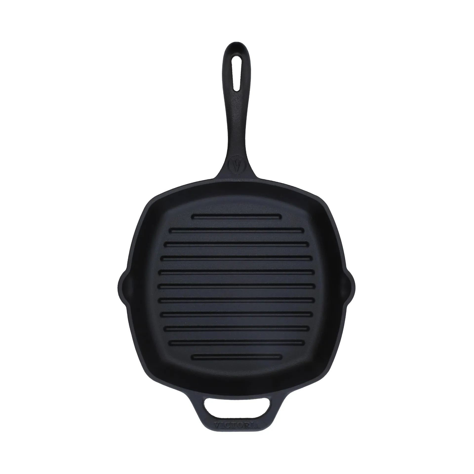 Victoria firkantet grillpande støbejern enameled, 44,1x28,4 cm Victoria