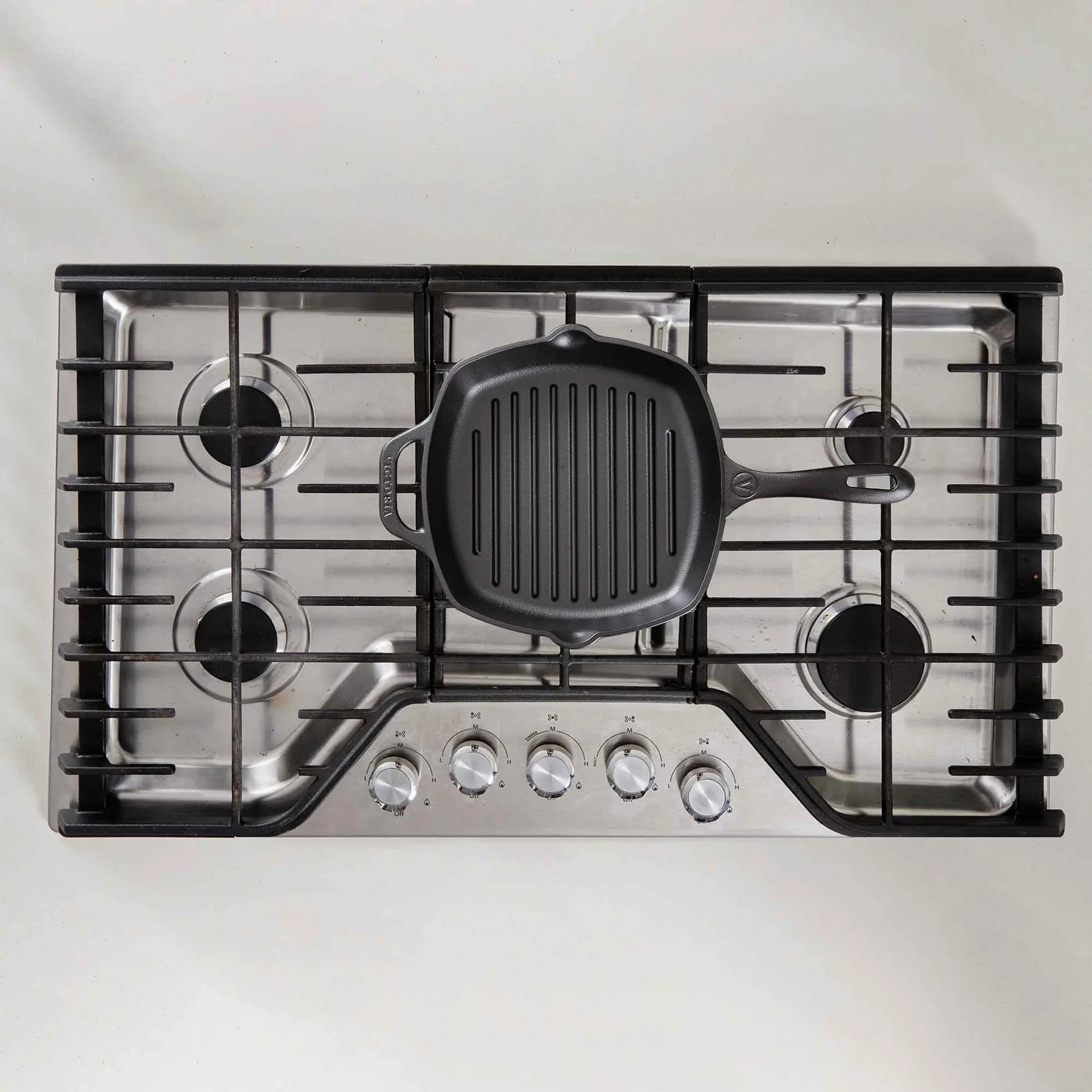 Victoria firkantet grillpande støbejern enameled, 44,1x28,4 cm Victoria