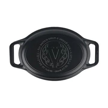 Victoria gryde og bradepande støbejern enameled - 2 dele - Victoria