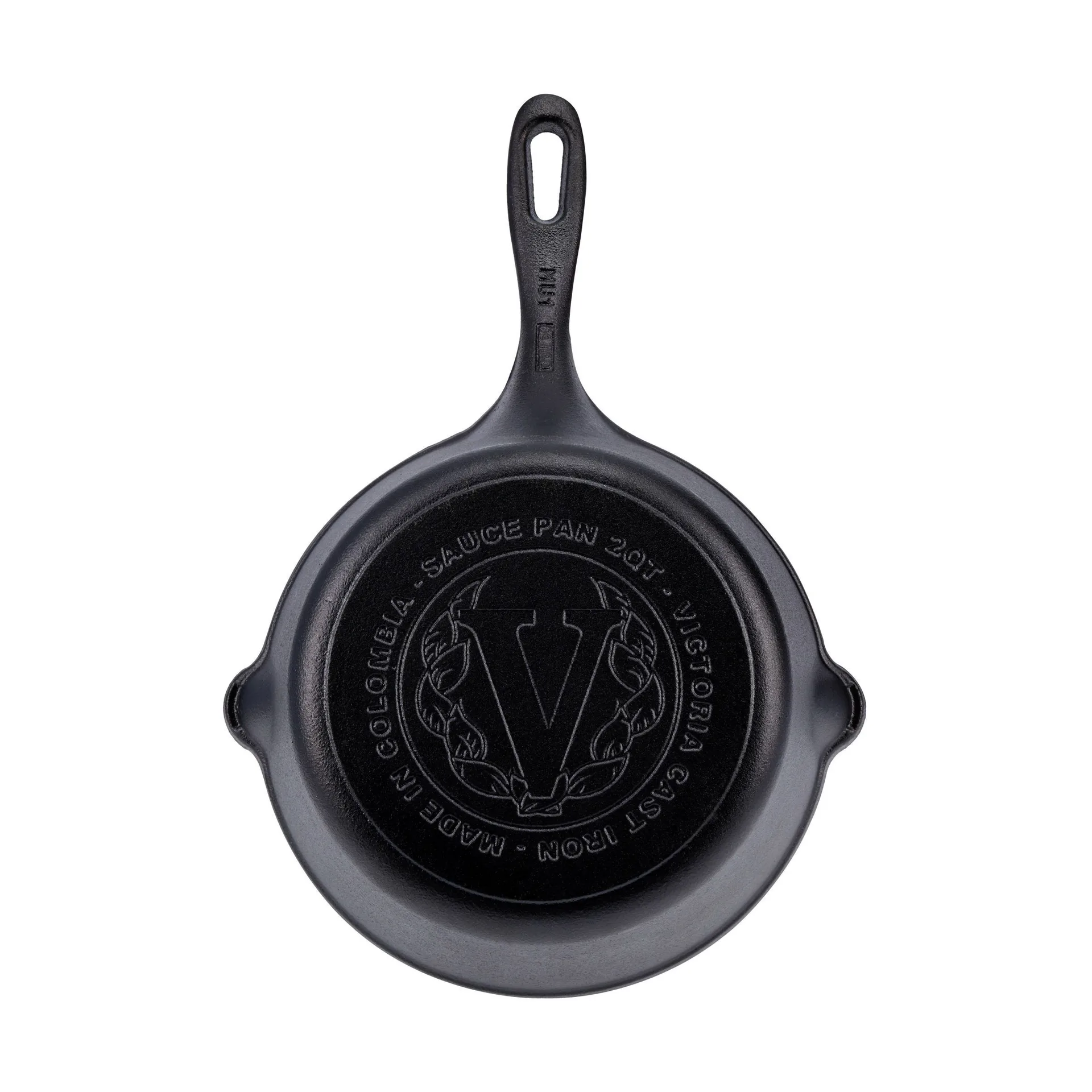 Victoria støbejernskasserolle pre-seasoned, 1,9 L Victoria