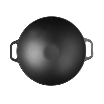 Wokpande støbejern 36 cm - Sort - Victoria