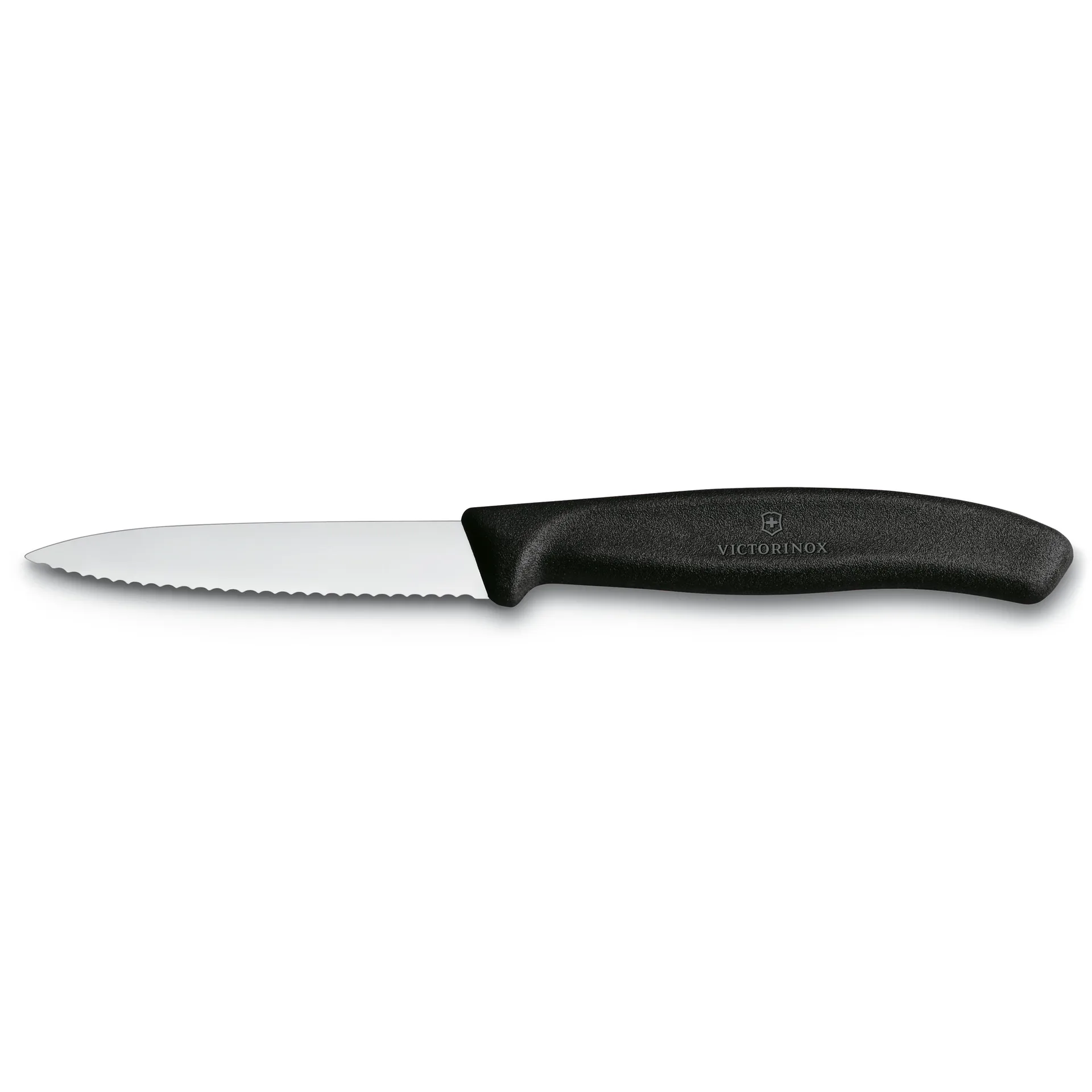 Swiss Classic grøntsagskniv/universalkniv 8 cm, Sort Victorinox