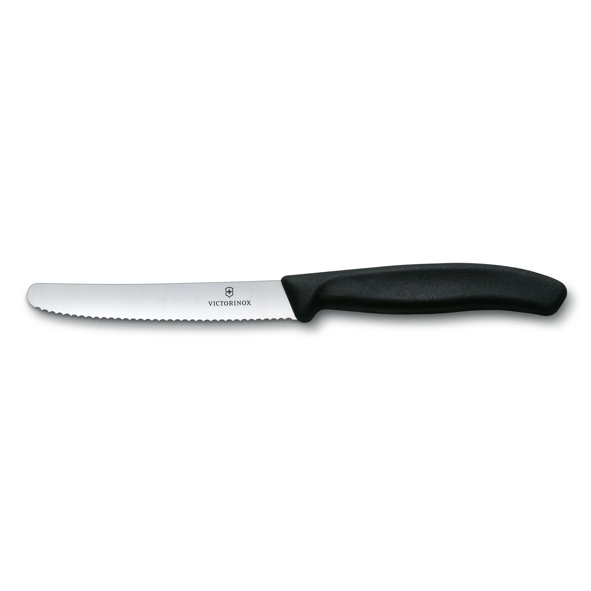 Swiss Classic pølse-/tomatkniv 11 cm, Sort Victorinox