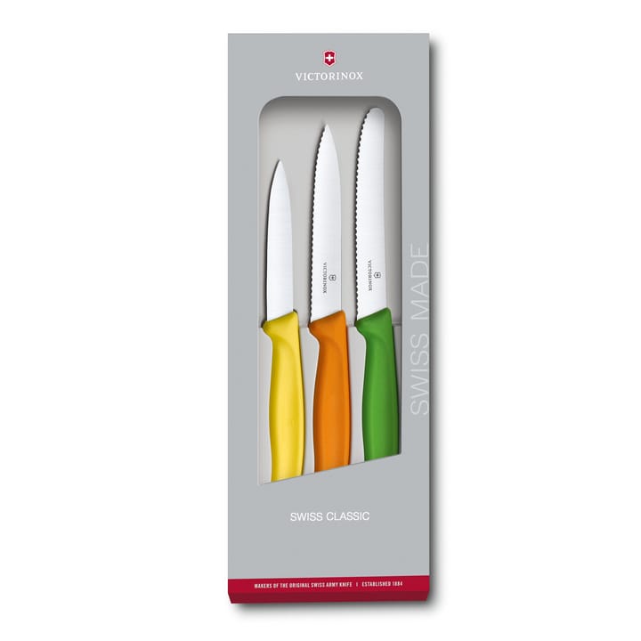 Swiss Classic Universalknivsæt 3 dele - Rustfrit stål - Victorinox