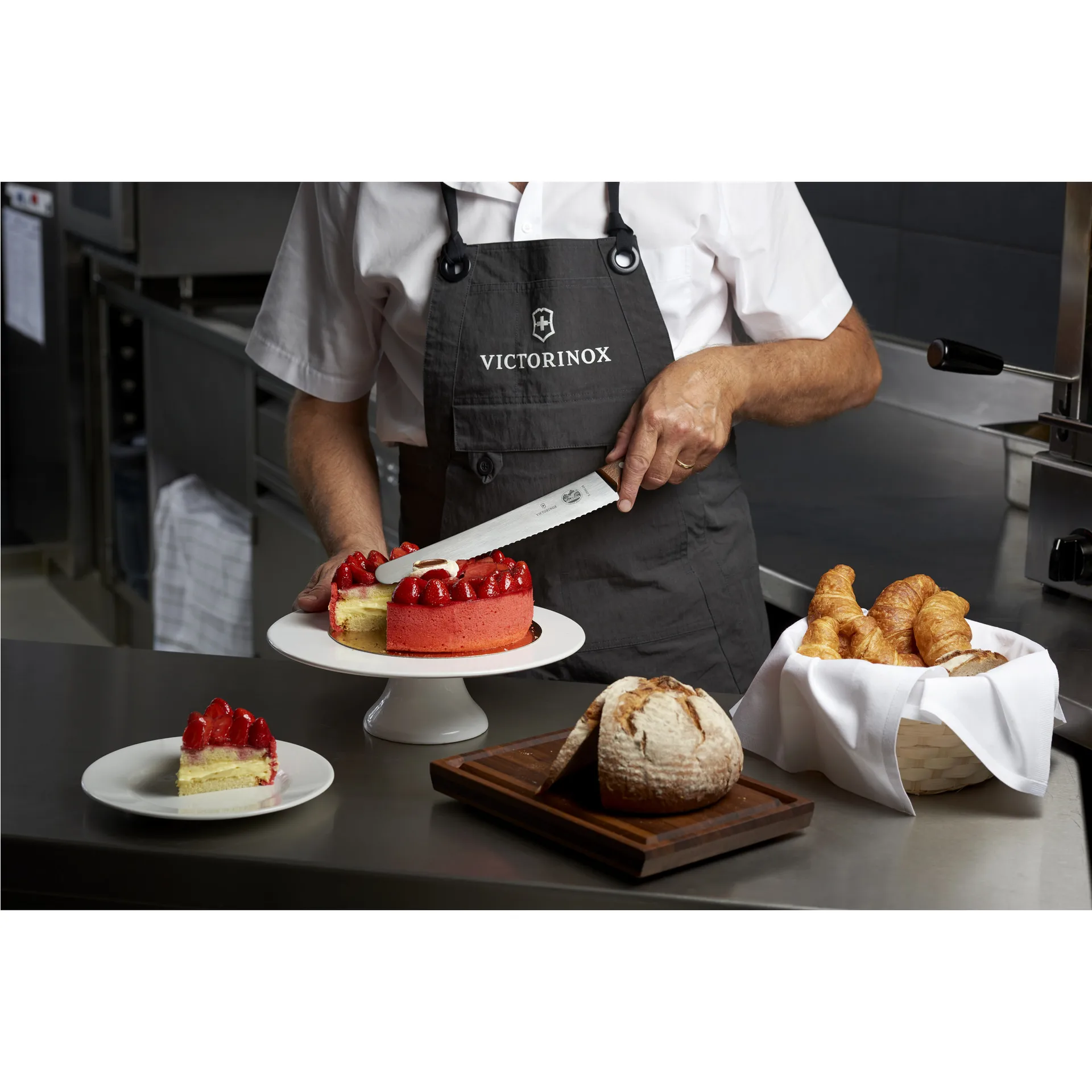 Wood brødkniv 26 cm, Rustfrit stål/Ahorn Victorinox