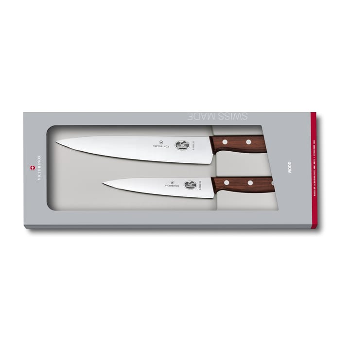 Wood knivsæt kokkeknive - Rustfrit stål/Ahorn - Victorinox