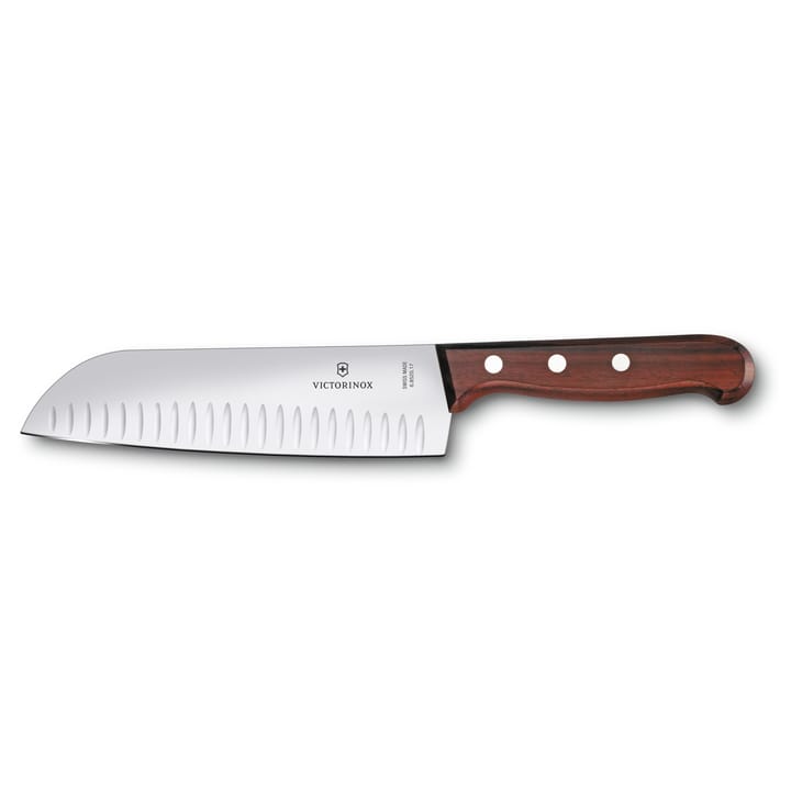 Wood santokukniv olivenslebet 17 cm - Rustfrit stål/Ahorn - Victorinox