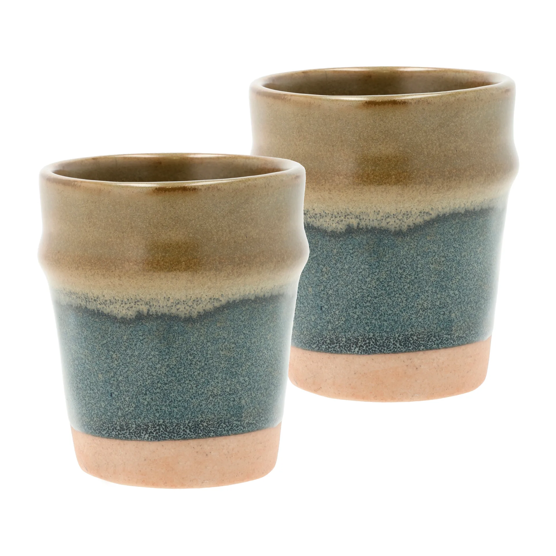 Evig espressokop 10 cl 2-pak, Blå/Brun Villa Collection