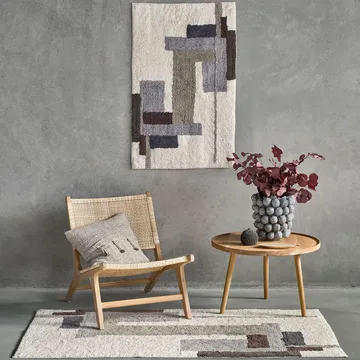 Laerk tæppe - Grå/offwhite, 70x110 cm - Villa Collection