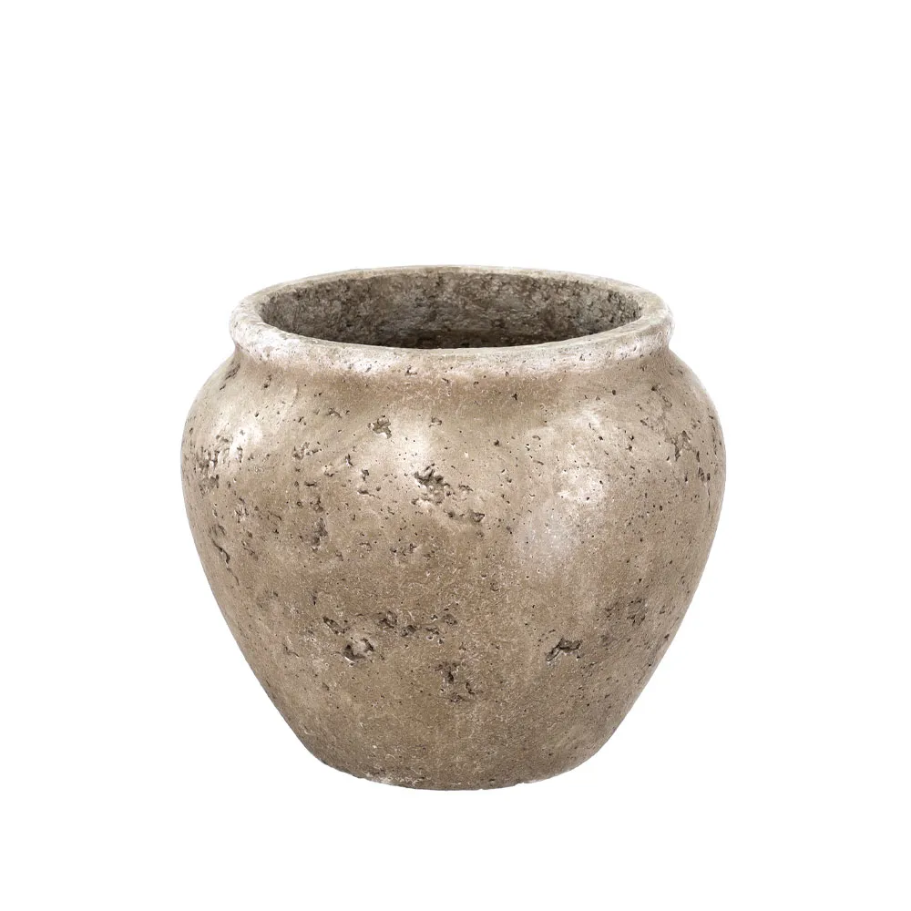 Loev krukke, Grå, medium Ø30.5 cm Villa Collection